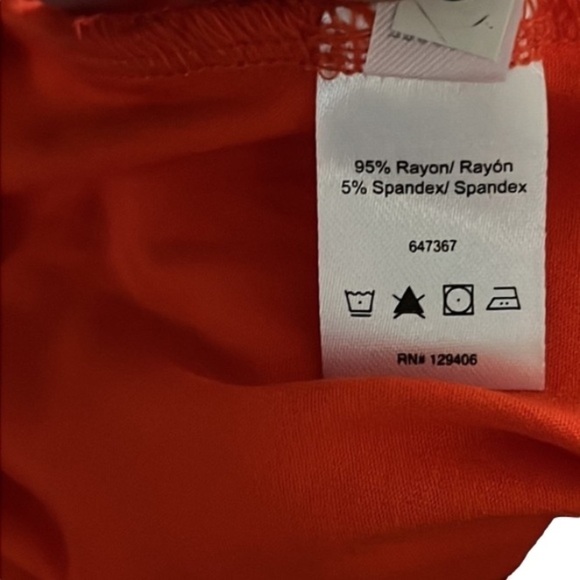 NWT VENUS Front Knot Dress in Orange - Picture 7 of 7